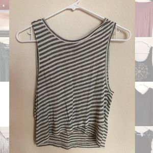 Striped crop top $11